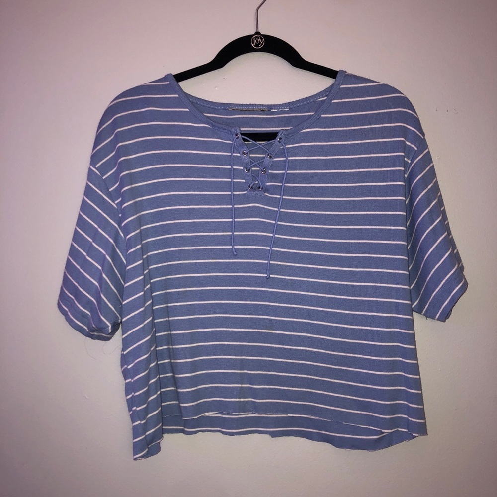 stripped crop top